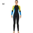 thumbnail image 3 of Titisuques Ultrathin Manga larga Pantalones largos Traje de baño Una pieza Professional impermeable espesado para nadar Snorkeling Mujer surf / Amarillo M AweSitey OD017133-15, 3 of 7