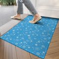 thumbnail image 4 of Blue Christmas Snowflake Pattern Door Rugs,Washable Non Slip Door Mats Indoor,Decorative Door Mats,Entry Mat Indoor for Entrance,Bedroom,Kitchen,Bathroom,17"x30", 4 of 6