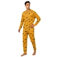 thumbnail image 2 of Racifhz Family Matching Pajamas Halloween Loungewear Set Long Sleeve Sleepwear Top and Pants Cozy Holiday Nightwear Matching PJs for Family Halloween Gifts and Autumn Fall Decor, Men Size:M, 2 of 6