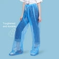 thumbnail image 3 of Yesbay Waterproof Rain Pants Elastic Waist Trousers for Men Women 130cm/107cm Length Non-disposable Trousers Snow Sport Outdoor Toddler Playsuit Hiking Pants, 3 of 7