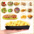 thumbnail image 3 of Bandeja de comida Rtteri, 200 unidades, 907 g, desechable, 17,8 cm, papel negro, 3 of 7