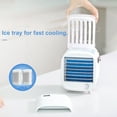 thumbnail image 4 of Ventilador portátil con hielo WT-FC01 - Enfría rápido con bandeja de hielo, velocidad ajustable y diseño compacto para casa/oficina/exteriores. Incluye cable USB y 2 bandejas., 4 of 6