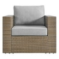 thumbnail image 6 of Modway Convene 3-Piece Outdoor Patio Furniture Set in Cappuccino Gray, 6 of 10