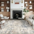 thumbnail image 3 of BERTHMEER 8'x10' Abstract Area Rugs for Living Room Bedroom Dining Room Office Farmhouse Distressed Machine Washable Non-slip, Blue, 3 of 6