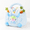 Blue, variant on Pink 3D Highland Cow Easter Basket, Sturdy Reusable Gift and Decoration