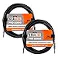 thumbnail image 3 of Gearlux Instrument Cable/Professional Guitar Cable 1/4 Inch to 1/4 Inch Black 25 Foot - 2 Pack, 3 of 4
