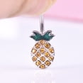 thumbnail image 1 of Pineapple Belly Button Rings 14G Surgical Steel Belly Button Rings Belly Button Piercings, 1 of 5