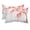 White, Crimson, Coral Pink, Rose Petal, variant on Chaise Lounge Headrest Pillow 1 Pack, Spring Floral Waterproof Chair Pillows with Insert & Adjustable Elastic Strap for Beach Recliner, Pink Weeping Cherry Blossom Branches Beige Outdoor Patio Pillow