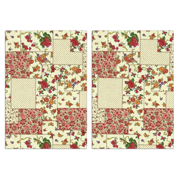 2 Pcs Funny Kitchen Towels,Pioneer Flower Microfiber Dish Towels,Kitchen Tea Towels,Kitchen Towel Set (18" X 26")