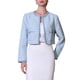 thumbnail image 1 of BLAZER SIN COLLAR HOUNDSTOOTH PARA MUJERES INSPIRE CHIC, ABIERTO EN FRONTAL, CORTO, DE TWEED A CUADROS, TALLA XL, 1 of 5