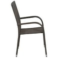 thumbnail image 3 of vidaXL 5 Piece Garden Dining Set Brown, 3 of 5