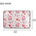 thumbnail image 7 of SKYSONIC Valentine's Day Gnome Door mat Non Slip Floor Door Rug Soft Floor Mat for Kitchen Garden Bedroom Indoor Outdoor Entrance Home Holiday Decoration 23.6" x15.7", 7 of 7