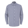 thumbnail image 3 of SiiRoh Men Elderly Adaptive Tee Shirts Open Back with Full Back Overlap Loose Long Sleeve Button-up Shirt for Daily Caring Dark Blue L, 3 of 7