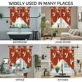 thumbnail image 3 of Red Crane Swag Valances for Windows 2 Pack, Kitchen Window Curtains 36 Inch Length, Vintage Red Teal Spring Floral Botanical Privacy Swag Curtains for Living Room/Bathroom with Rod Pocket 36"x36", 3 of 8