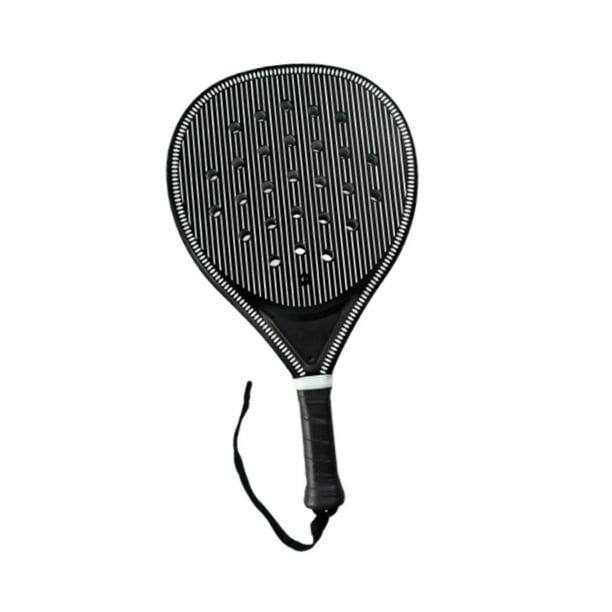 Raqueta de pádel antideslizante y resistente para tenis de playa, ideal para patios y zonas de juegos. Negro