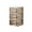 Khaki, variant on YIKA Thickened Plastic Shoe Storage Box Organizer Stackable Foldable Installation-Free Shoe Rack Shoe Cabinet with Lid Drop Front Door for Closet Entryway Under Bed Sneaker Organizers and Storage