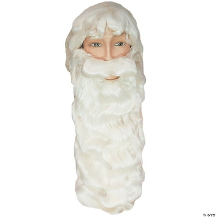 Morris Costumes LW520WT Adult Santa Set 006EX Costume Wig - White
