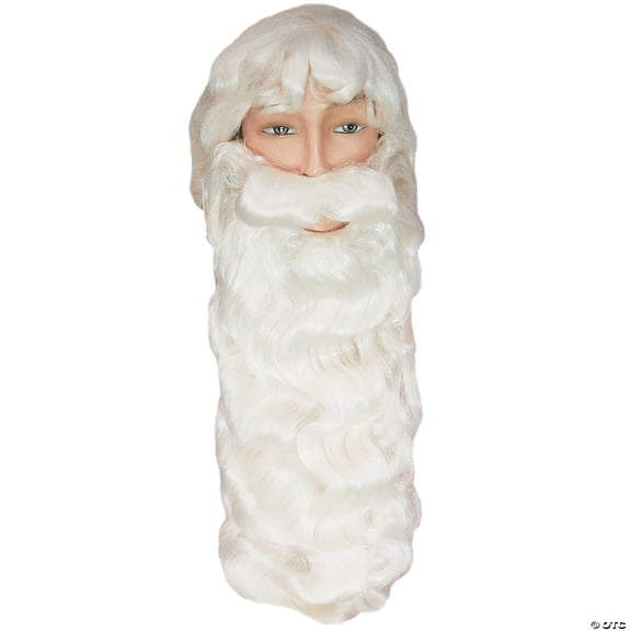 Morris Costumes LW520WT Adult Santa Set 006EX Costume Wig - White