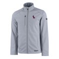 thumbnail image 2 of Men's Cutter & Buck  Gray Ole Miss Rebels Evoke Eco Softshell Recycled Full-Zip Jacket, 2 of 3