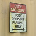 thumbnail image 5 of Funny City Morgue Body Part Wall Signs 2 Pc Set Haunted House Halloween Party Home Decor, 5 of 5