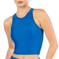 thumbnail image 4 of Kadi Women's Contrast Zigzag Bra, Royal, Medium, 4 of 5
