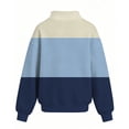 thumbnail image 4 of Abcomgle Sweatshirts for Girls 7-8 Oversized Colorblock Long Sleeve Girls Pullover Sweatshirt Fleece Mock Neck Kids Sweaters Girls Casual Fall Back To School Outfits for Teen Girls, 4 of 4