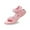Pink, variant on FAOWME Girls Fashion Solid Color Open Toe Breathable Comfortable Sandals 9.5-10 Years