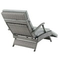 thumbnail image 3 of Envisage Chaise Outdoor Patio Wicker Rattan Lounge ChairLight Gray Gray, 3 of 7