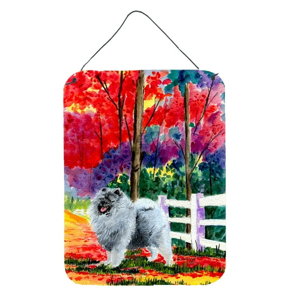 Caroline's Treasures SS8432DS1216 Keeshond Wall or Door Hanging Prints, 12x16, multicolor