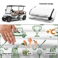 thumbnail image 5 of Bulopur Golf Seat Covers for Cart Non Slip Golf Cart Seat Blanket with 4 Front Pockets Compatible with EZGO, Yamaha, Club Car, 5 of 8