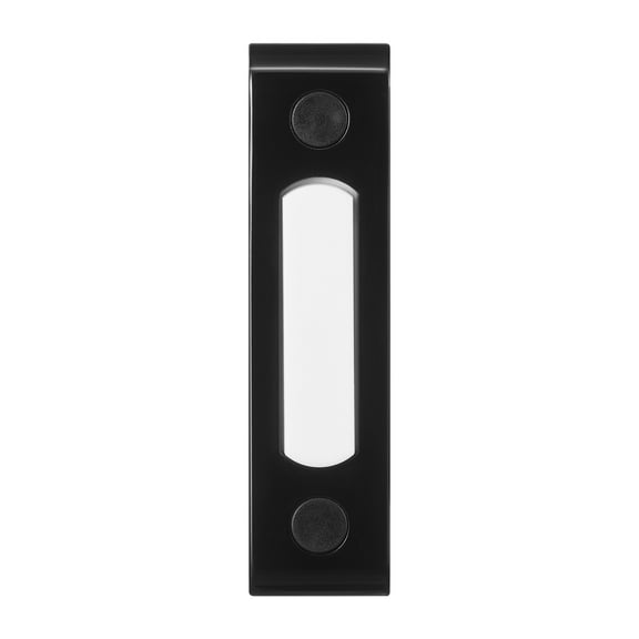 Heath Zenith Heath Zenith Black Metal Wired Lighted Push Doorbell Button