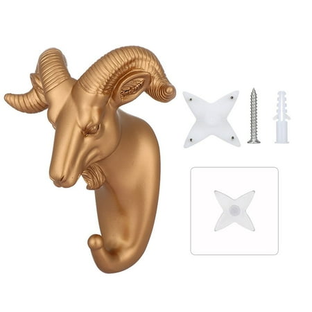 

Cute Accessories Bathroom Decor Animal Head Rack Coat Caps Wall Hanger Wall Mounted Hooks Key Holder B