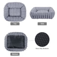 thumbnail image 5 of Exclusivo Mezcla Ribbed Plush Cuddler Dog Bed, 20"×16" Calming Pet Bed with Non-Slip Bottom for Small Dogs, Light Grey, 5 of 7