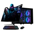 thumbnail image 1 of Computadora Escritorio Completa AI Ready Xtreme PC Gaming Intel Core Ultra 9 285 16GB DDR5 SSD 1TB Monitor Curvo 27 100Hz WIFI Black Multitarea Avanzada con IA, 1 of 6