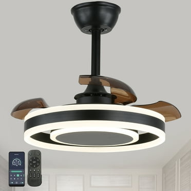 Oaks Aura 22" Smart Ceiling Fan with LED Lights Remote APP Control 6-Speed 3-Color Ceiling Lighting