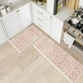 thumbnail image 4 of Kitchen Rugs Non Slip, Cushioned Kitchen Floor Mats Set of 2, Pink Anti-Fatigue Kitchen Mat Waterproof, Ergonomic Memory Foam Standing Mat for Bar,Office,Desk,Laundry, 4 of 6