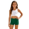 thumbnail image 2 of ibiyuan Girls Period Swimwear Two Pieces Spaghetti Strap Bathing Suit for Girls Soft Contrast Tankini Sets Ruffle Ruched Cut Out Girls Bikini Swimwear with Cover Up Skirt, 2 of 6