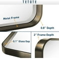 thumbnail image 5 of Tetote  Modern Metal Frame Wall Mounted Bathroom Vanity Mirror 60x36 - Bronze, 5 of 6