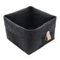 thumbnail image 2 of Cesta de fieltro para guardar juguetes y ropa, organizador para cocina y baño Negro, 2 of 3