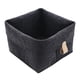 thumbnail image 2 of Cesta de fieltro para guardar juguetes y ropa, organizador para cocina y baño Negro, 2 of 3