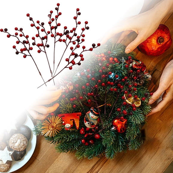 TIELUTT Three Different Types Of Red Berry Family Festival Wedding Branches Are Carnations Fresh Flowers Sunflower Heads Flowers Floral 8 Bundles Flowers Rose Buds Flowers