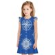 thumbnail image 1 of Balery Compass Camisón de princesa para niñas, pijama de algodón con mangas abullonadas, suave y bonito.-X-Large, 1 of 6