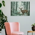thumbnail image 3 of ZFLMY Deer Canvas Wall Art Print Ready To Hang Home Decor 16x12in, 3 of 6