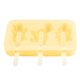 thumbnail image 3 of Wosthever Bonito molde para helado, moldes de silicona resistentes al calor, 3 ranuras, moldes antiadherentes de animales de grado alimenticio, Almacenamiento y organización del hogar Amarillo, 3 of 6
