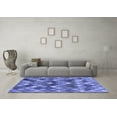 thumbnail image 3 of Ahgly Company Machine Washable Indoor Rectangle Abstract Blue Contemporary Area Rugs, 8' x 10', 3 of 4