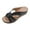 Black, variant on PPgejGEK Slippers for Women Indoor and Outdoor Women's Fashion Casual Summer New Style Wedge Heel Solid Color Flower Beach Slippers Garden Clog Slippers up to 40% off