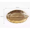 thumbnail image 4 of Bandeja de hoja dorada pequeña de Lemonadeus, bandeja de cerámica decorativa de oro, plato, plato, bandeja para cuenco de joyería de hojas doradas Afortunado Sencillez, 4 of 4
