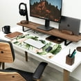 thumbnail image 5 of Mouse Pad Large Vine Plant Palm Tree Desk Mat Protector Computer Office Keyboard Desktop Pc Setup Organizers Home Table Gaming Decor Big Mouse Pad Mat 31.5x15.7 in-with Stitched Eges Non-Slip Base, 5 of 5