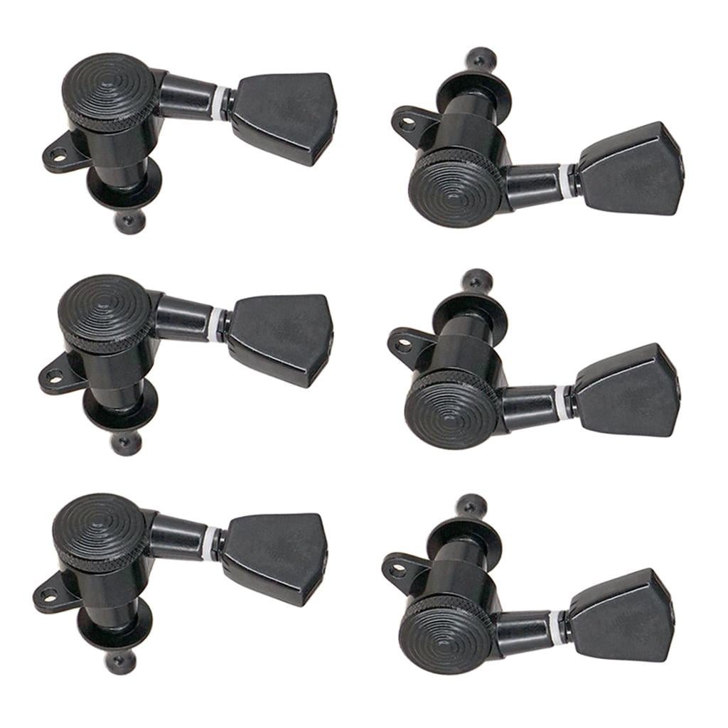 LeeQinersw 6pcs/pack Guitar Tuning Pegs Tuners Machine Heads 3x3 Locking Tuning Keys 3L3R