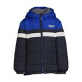 thumbnail image 4 of London Fog Boys Hooded Full Zip Long Sleeve Colorblock Puffer Coat, Sizes 4-16, 4 of 5
